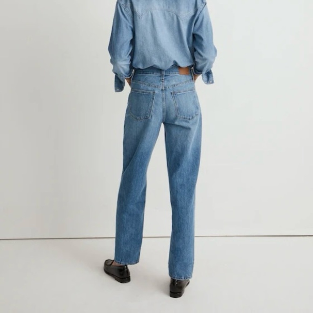 Madewell NWT The Slouchy Boyjean in Roswell Wash Size 28 - Picture 3 of 14